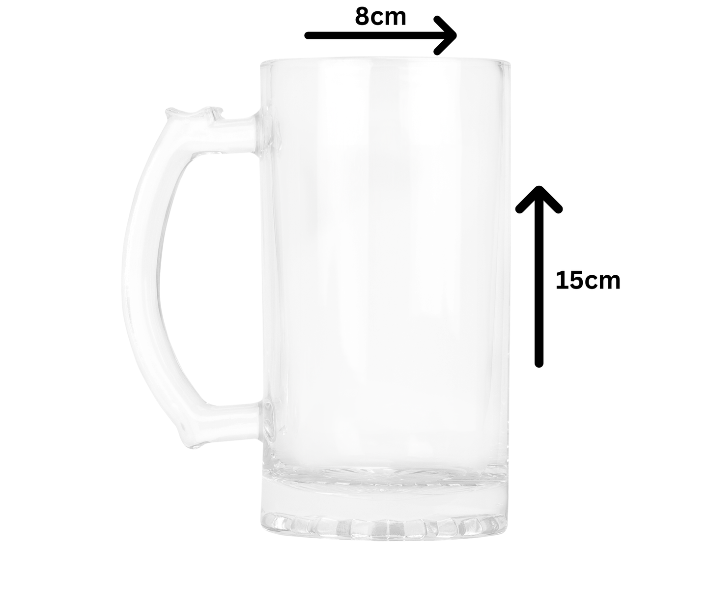 Personalised Clear Glass Tankard (0.8 Pint) - Grumpy Old Man Design