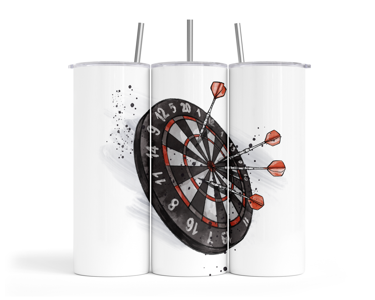 Personalised Tumbler Travel Sports Bottle - Darts Design