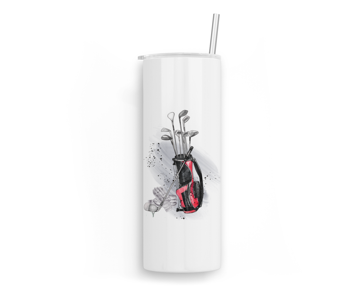 Personalised Tumbler Travel Sports Bottle - Golf Design