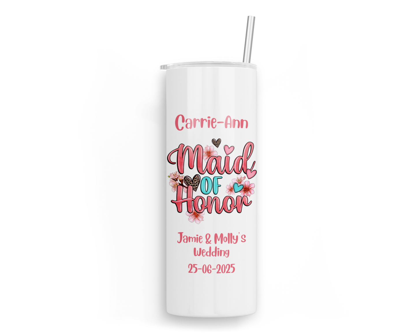 Personalised Insulated Tumbler Travel Bottle - Maid of Honor