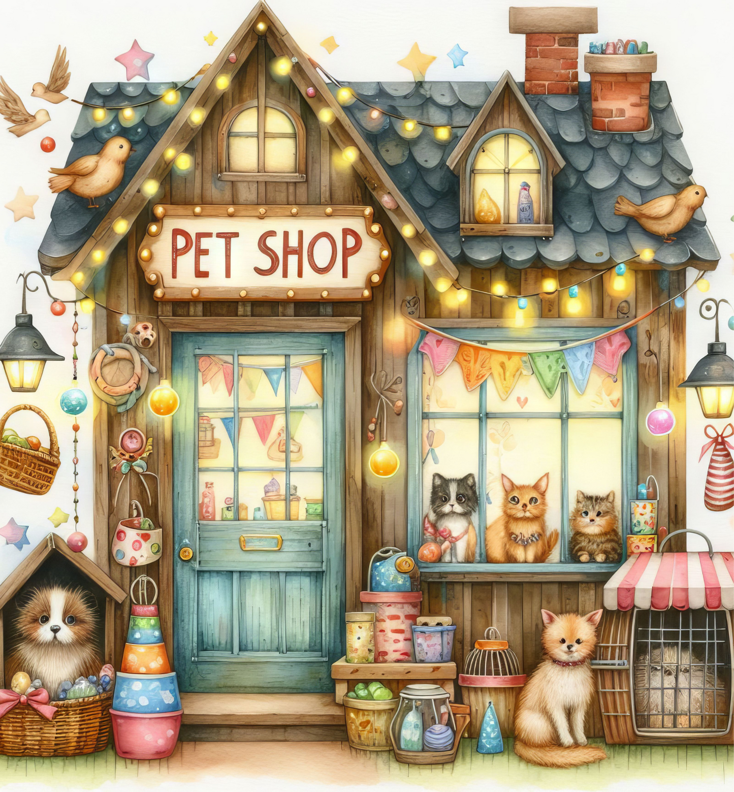 Personalised Tote Shopping Bag - Pet Shop