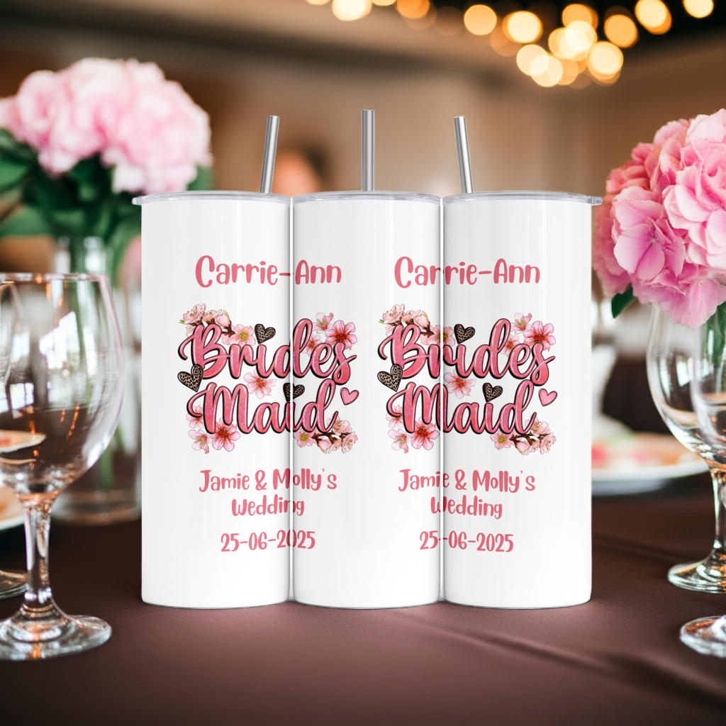 Personalised Insulated Tumbler Travel Bottle - Bridesmaid