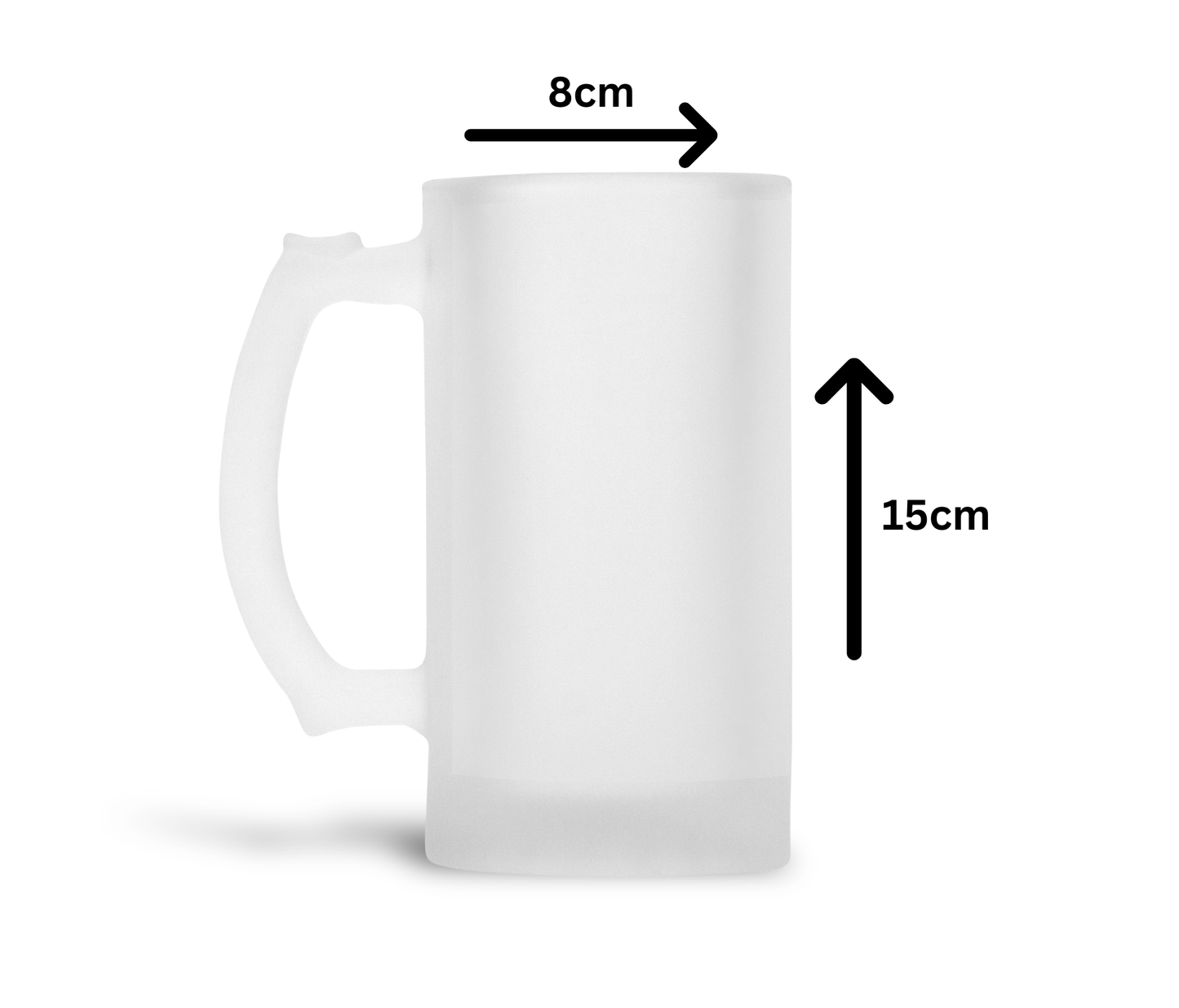 Personalised Frosted Glass Tankard (0.8 Pint) - Cheers & Beers Birthday Design