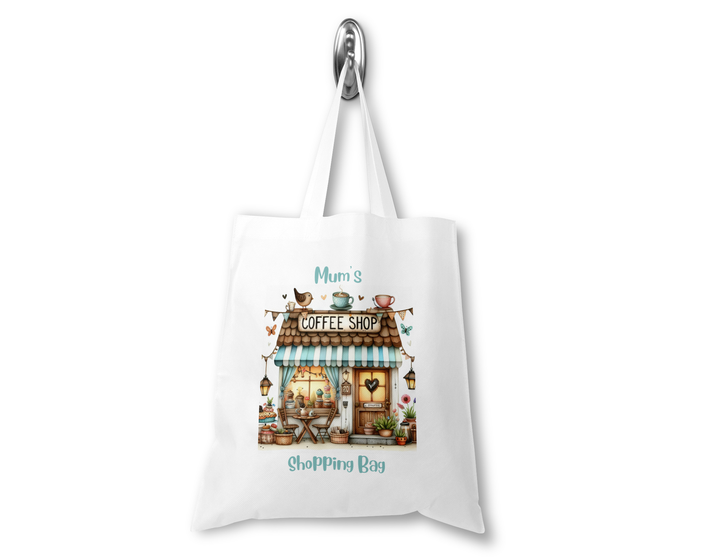 Personalised Tote Shopping Bag - Coffee Shop