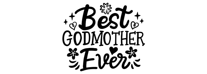 Personalised Flute Glass - Best Godmother