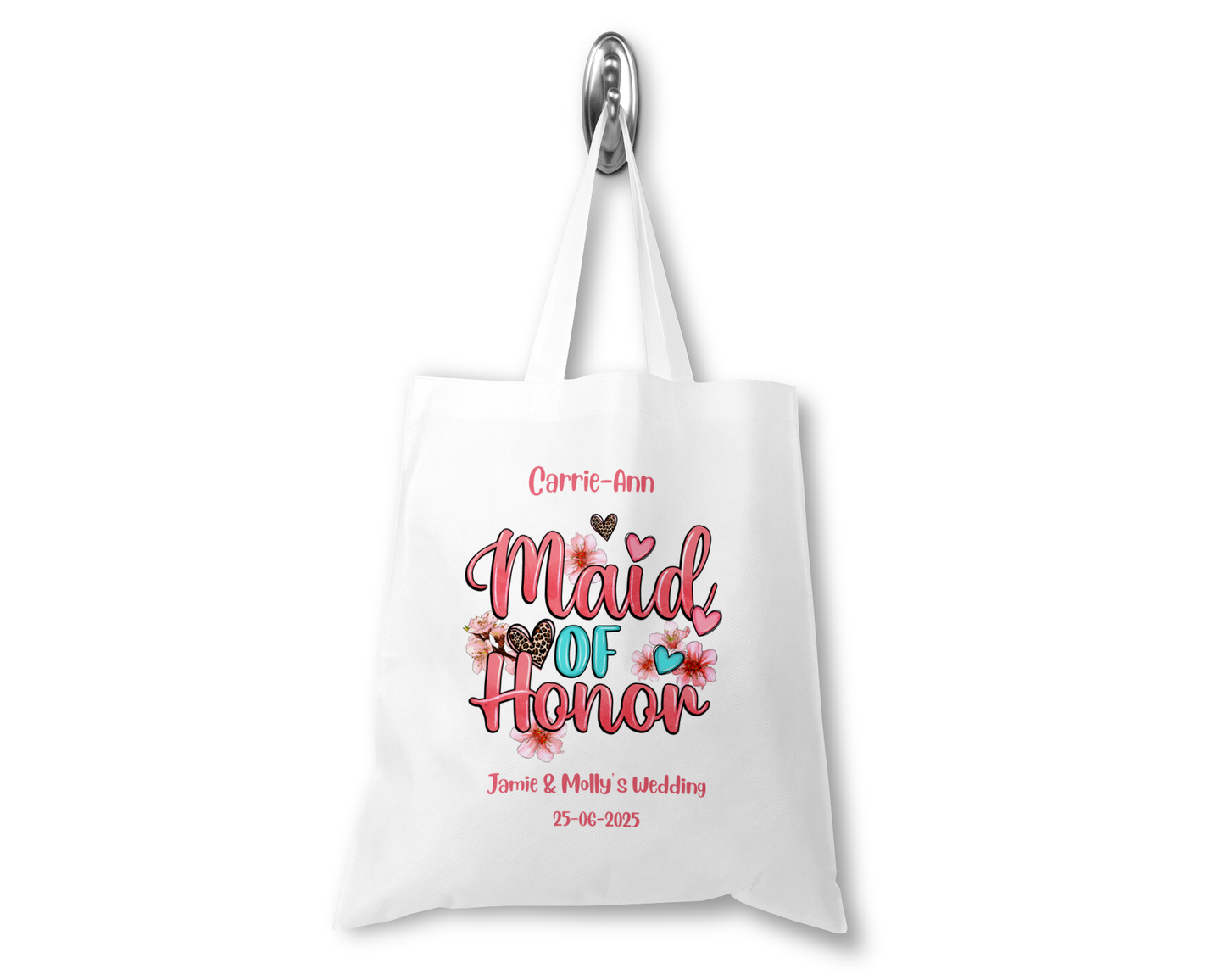 Personalised Tote Shopping Bag - Maid of Honor Design