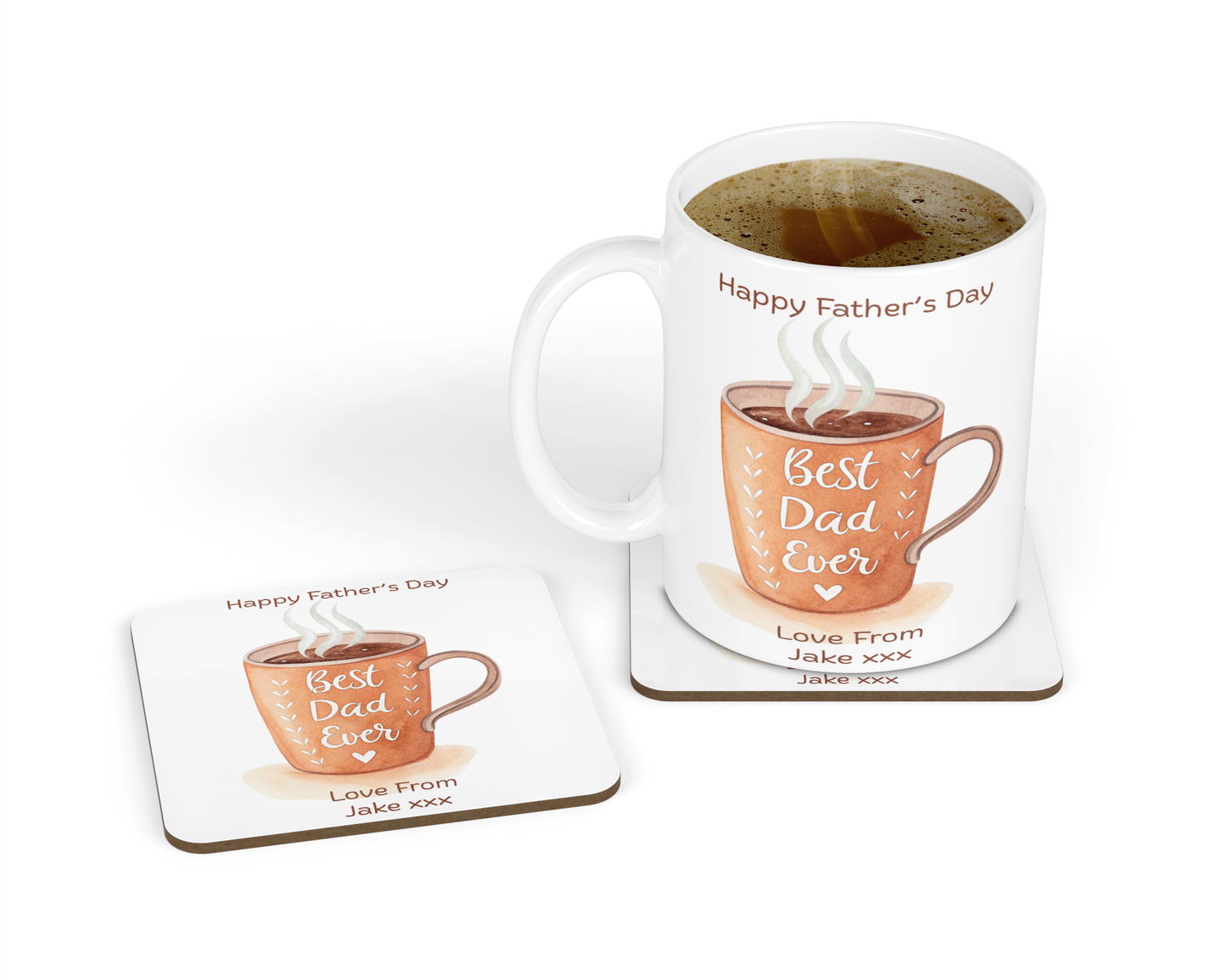 Personalised Mug & Coaster - Best Ever Coffee