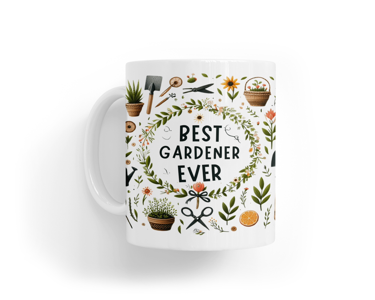 Ceramic Mug - 'Best Gardener' Design