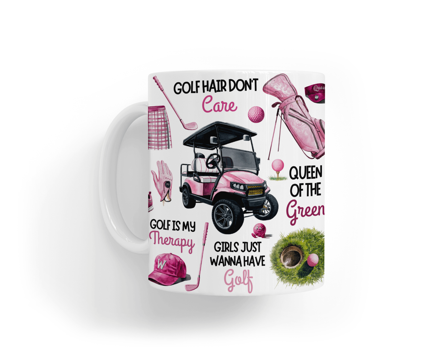 Ceramic Mug - Ladies Golf Quotes Design