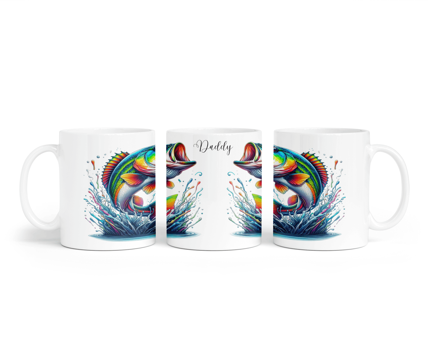 Personalised Mug - Vibrant Fish Design