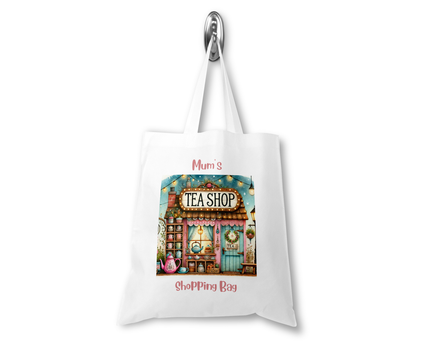 Personalised Tote Shopping Bag - Tea Shop