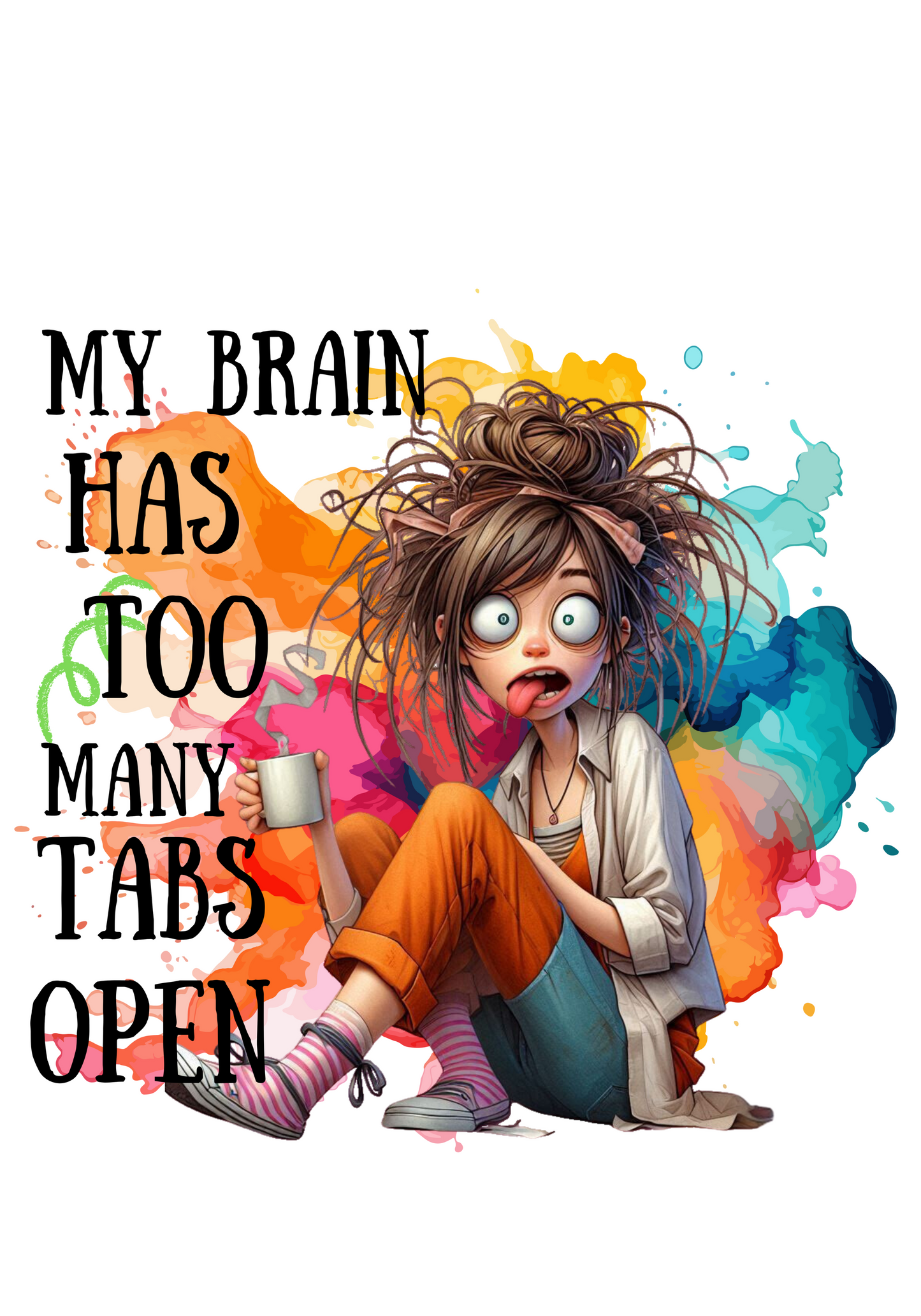 Personalised Tote Shopping Bag - Funny Brain Design