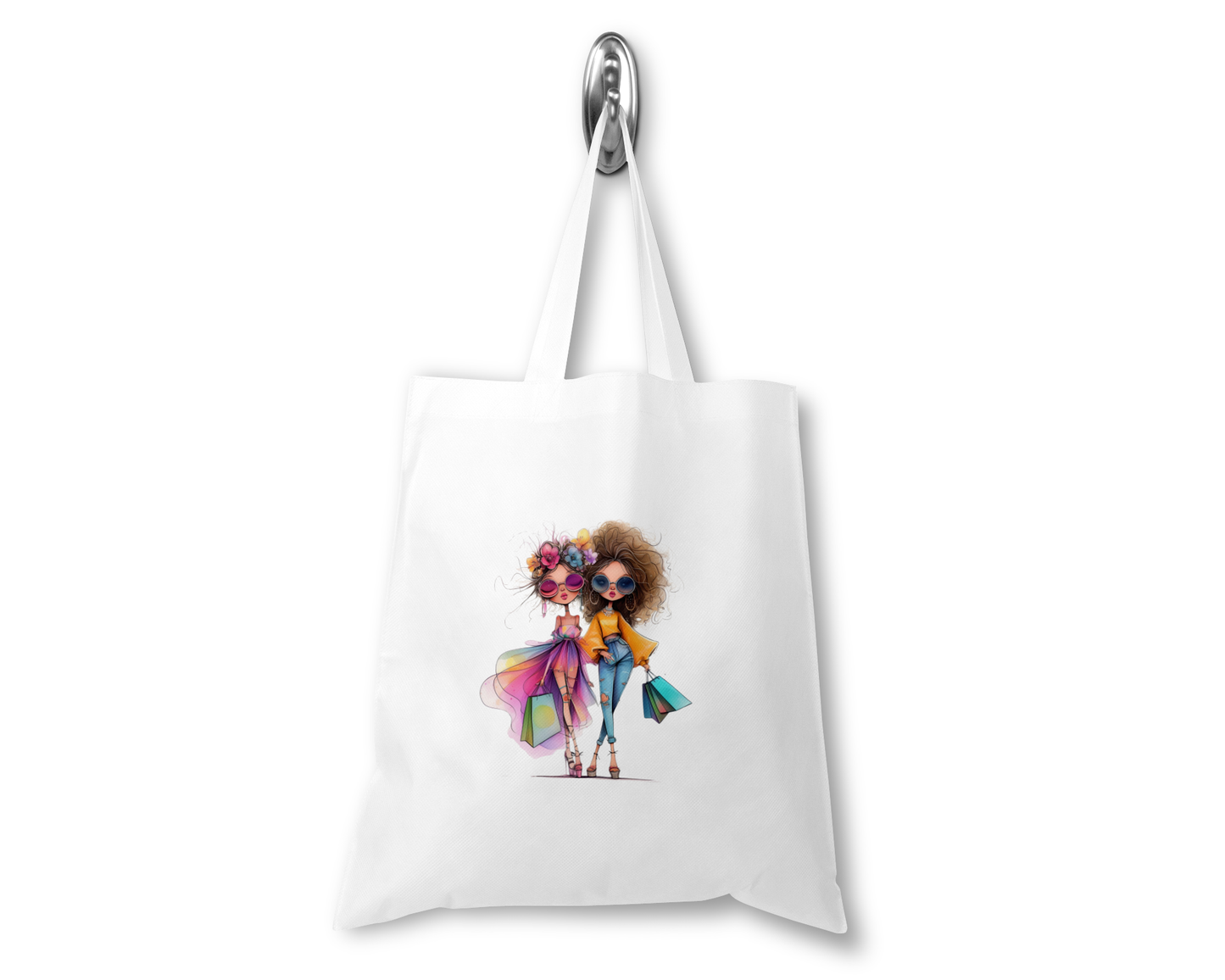 Personalised Tote Shopping Bag - Shopping Pals Design