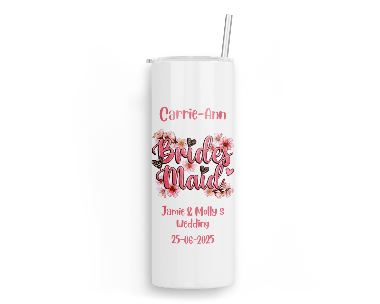 Personalised Insulated Tumbler Travel Bottle - Bridesmaid