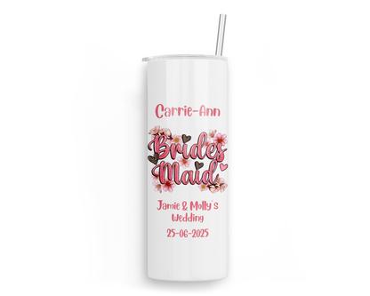 Personalised Insulated Tumbler Travel Bottle - Bridesmaid