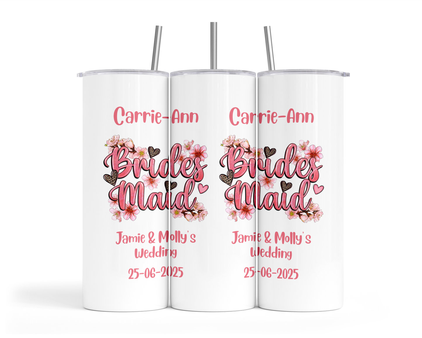 Personalised Insulated Tumbler Travel Bottle - Bridesmaid