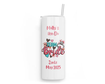 Personalised Insulated Tumbler Travel Bottle - Hen Party