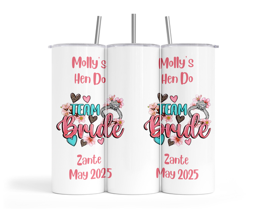 Personalised Insulated Tumbler Travel Bottle - Hen Party