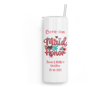 Personalised Insulated Tumbler Travel Bottle - Maid of Honor