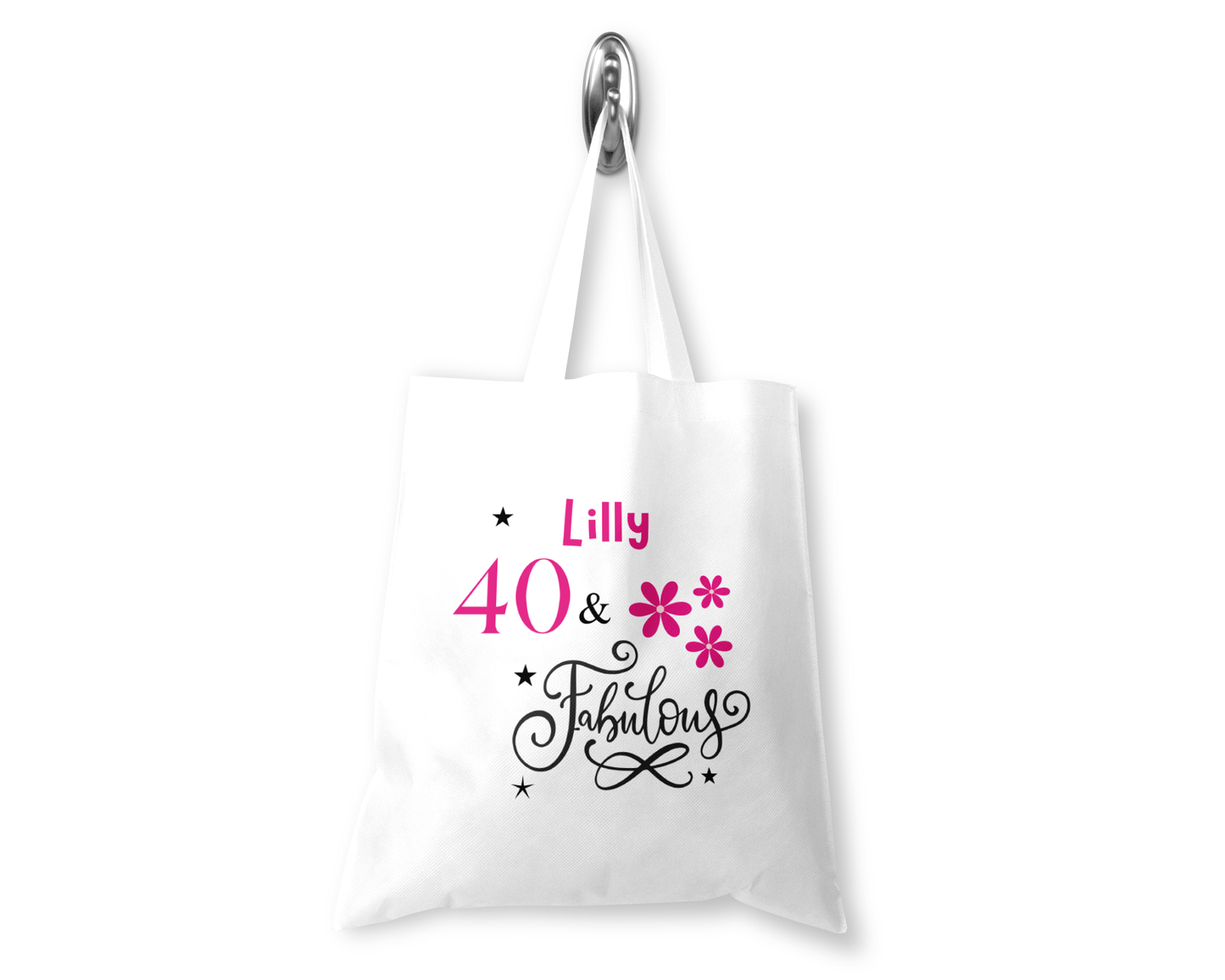 Personalised Tote Shopping Bag - Birthday Fabulous