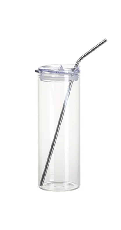 Personalised Tall Glass Tumbler - Rum & Coke Design