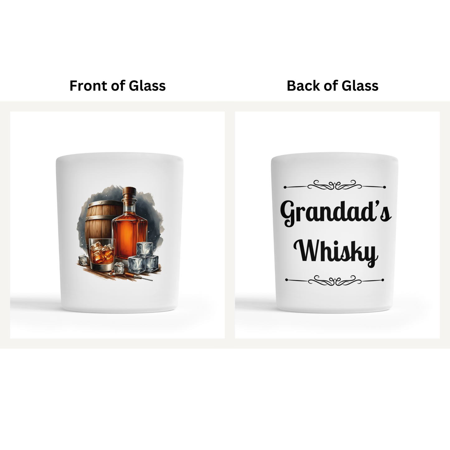 Personalised Whisky Glass - Barrel Design