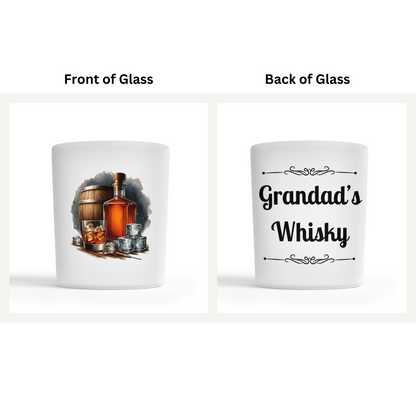 Personalised Whisky Glass - Barrel Design