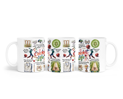 Ceramic Mug - Cricket Life Design