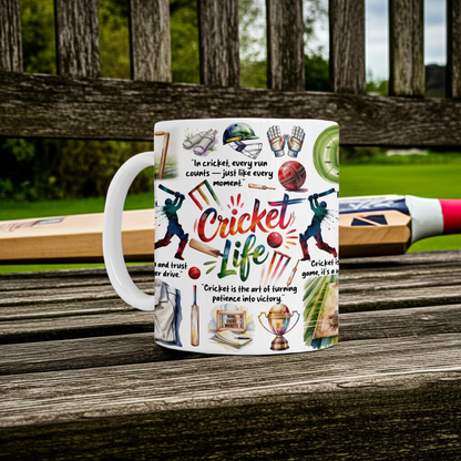 Ceramic Mug - Cricket Life Design