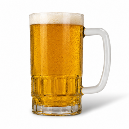 Personalised 20oz Pint Clear Glass Beer Tankard Mug - Level 18 Gamer Design