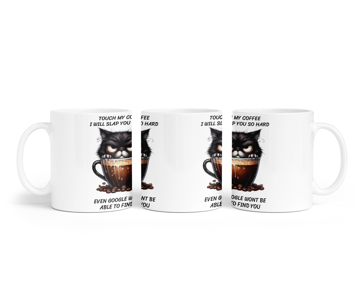 Ceramic Mug - Touch My Coffee Google Design