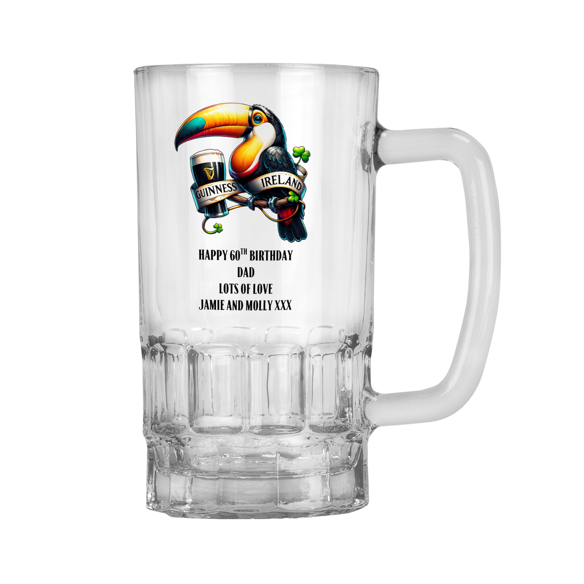 Personalised Guinness Pint Glass Tankard