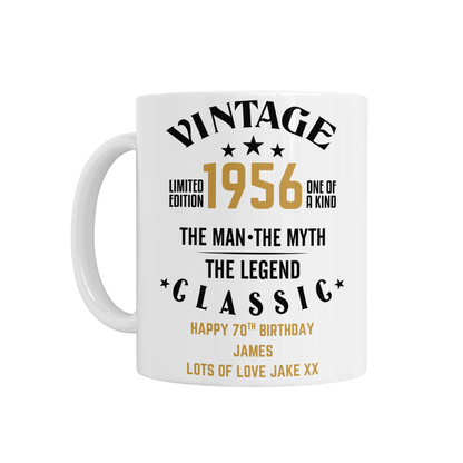 Personalised Ceramic Mug - The Man The Myth The Legend Design