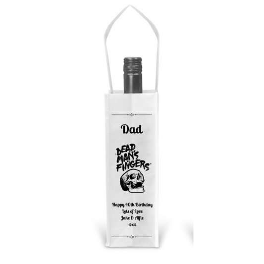 Personalised Bottle Gift Bag - Dead Man's Fingers Design
