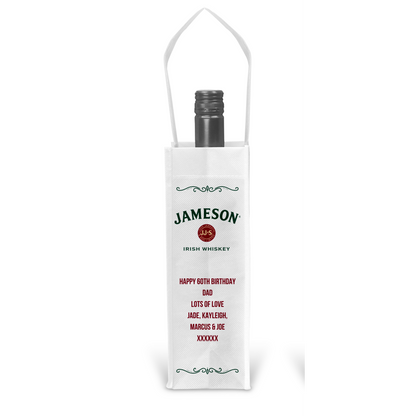 Personalised Bottle Gift Bag - Jameson Design