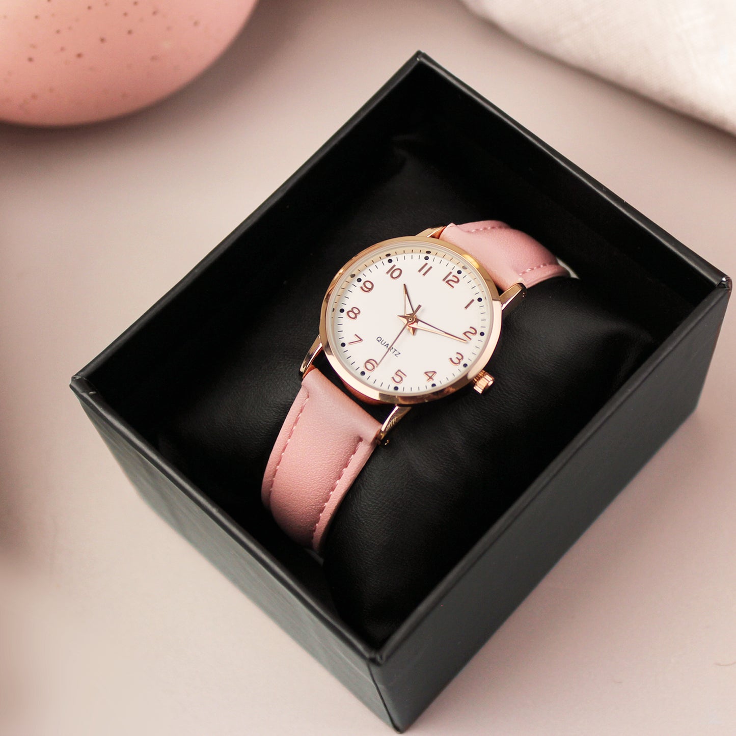 Personalised Christening/Communion Pink Watch