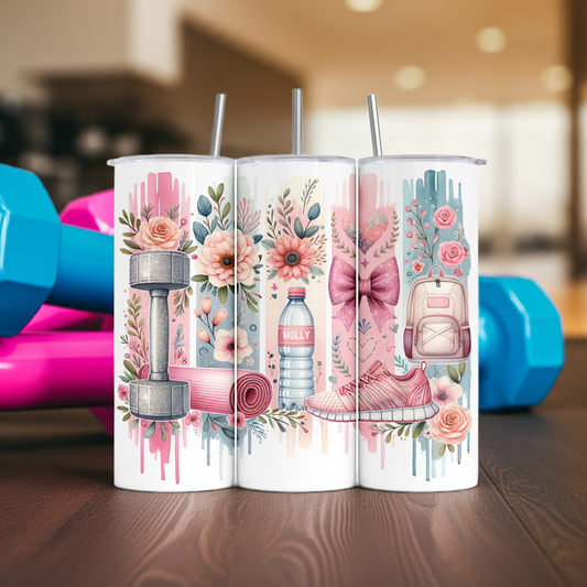 Personalised Insulated Tumbler Travel Sports Bottle - Fitness Gym