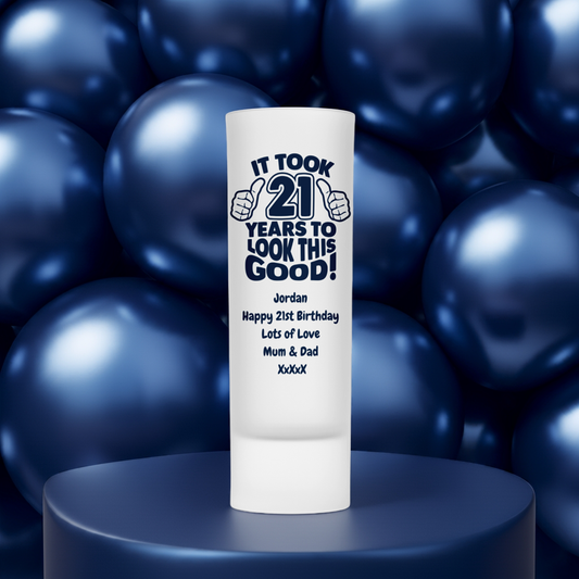 Personalised Shot Glass - 21st Birthday