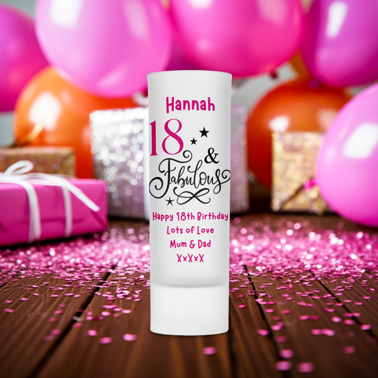 Personalised Shot Glass - Fabulous Birthday