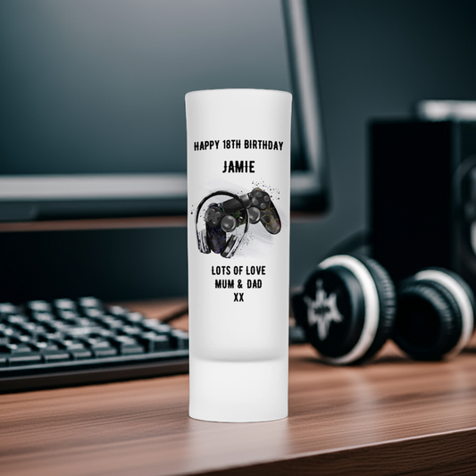 Personalised Shot Glass - Gaming Controller Design