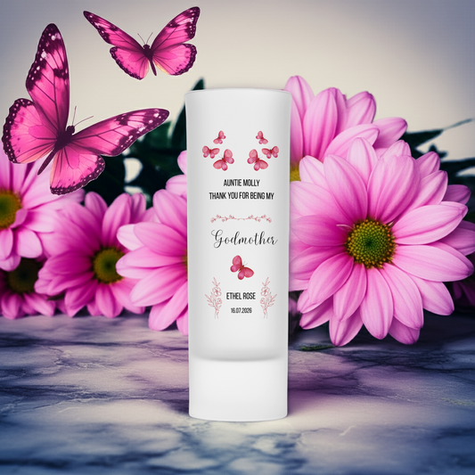 Personalised Shot Glass - Godmother Thank You
