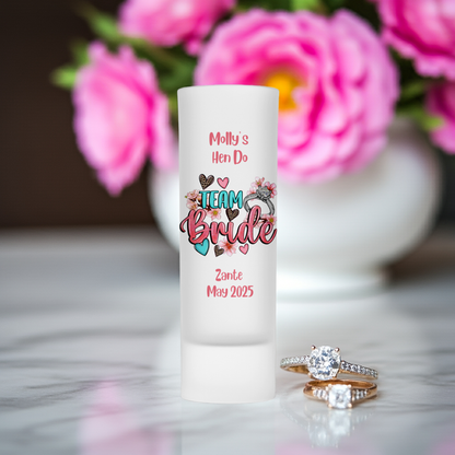 Personalised Shot Glass - Team Bride