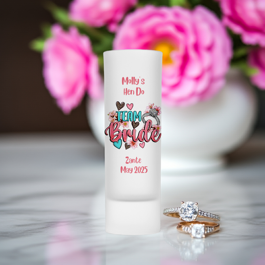 Personalised Shot Glass - Team Bride