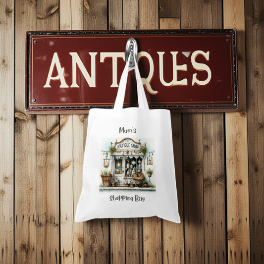 Personalised Tote Shopping Bag - Antique Shop