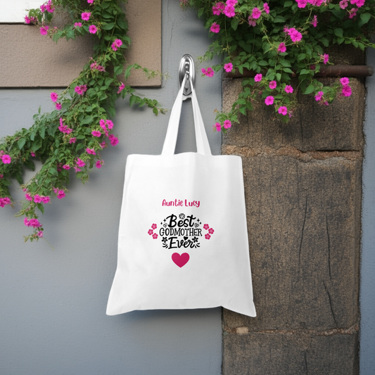 Personalised Tote Shopping Bag - Best Godmother