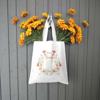 Personalised Tote Shopping Bag - Friends Give Hope Design