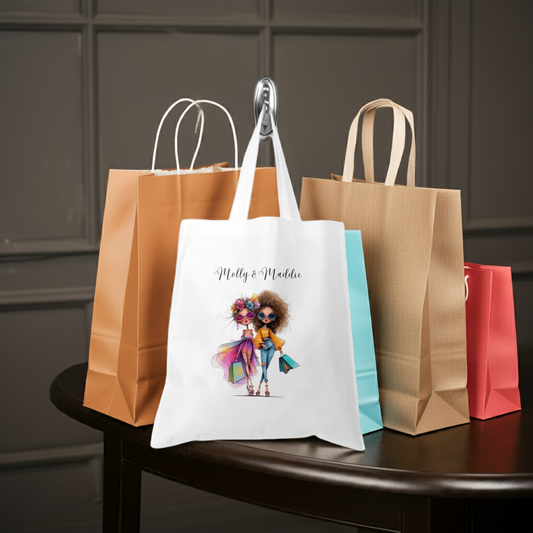 Personalised Tote Shopping Bag - Shopping Pals Design