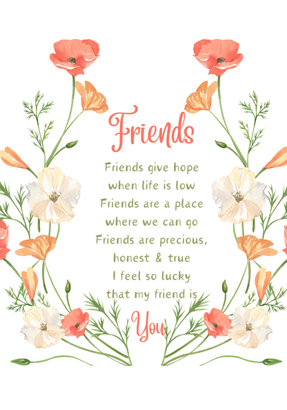 Personalised Tote Shopping Bag - Friends Give Hope Design