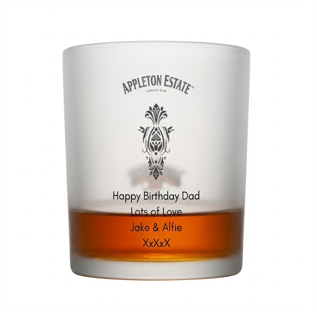 Personalised Appleton Rum Glass Tumbler