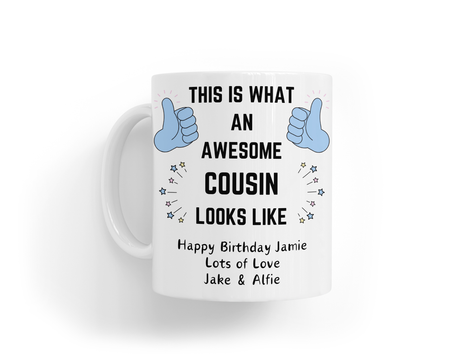 Personalised Mug - Awesome Blue Design